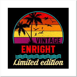 Vintage Enright Limited Edition, Surname, Name, Second Name Posters and Art